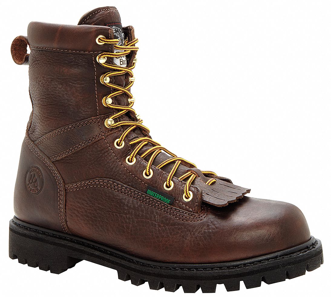 8-Inch Work Boot W 10 1/2 Brown