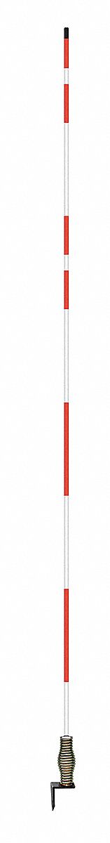 Hydrant Marker 7 ft Fiberglss White/Red