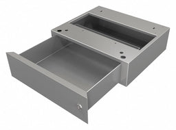 Locking Desk Drawer 15 1/2 in W Silver