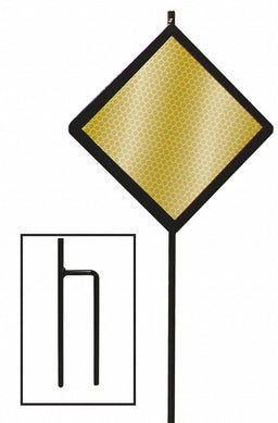 Reflective Driveway Marker Amber PK12