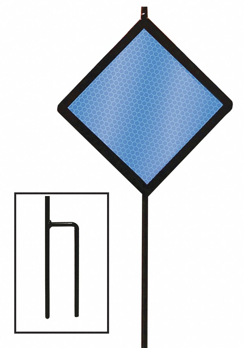 Reflective Driveway Marker Blue PK12