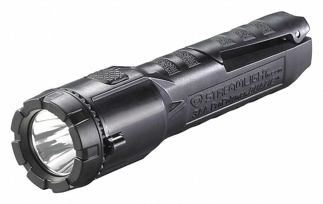 Handheld Flashlight Polymer Black 245lm