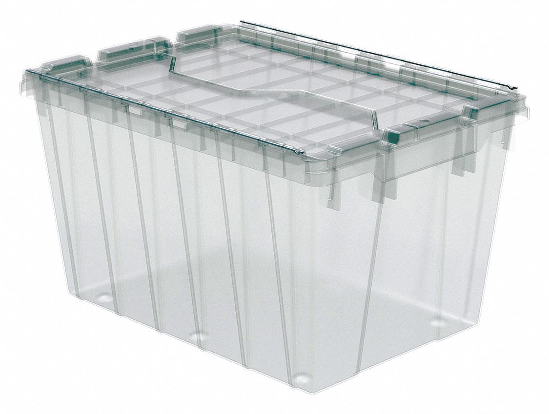 Attached Lid Ctr Clear Solid IndGrdPoly
