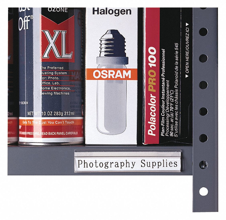 Shelf Label Clear Glossy Slide-In PK10