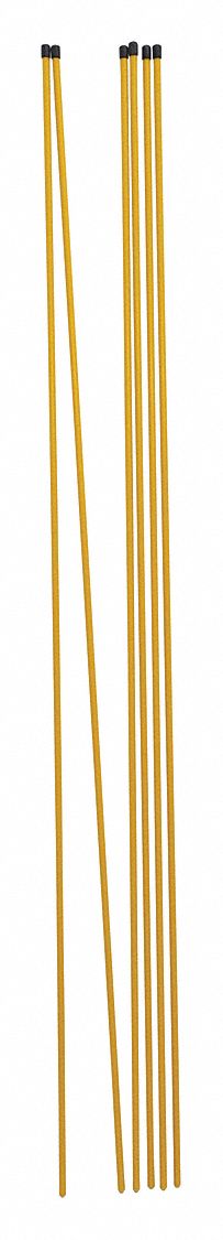 Snow Stakes Yellow 48 L Fiberglass PK6