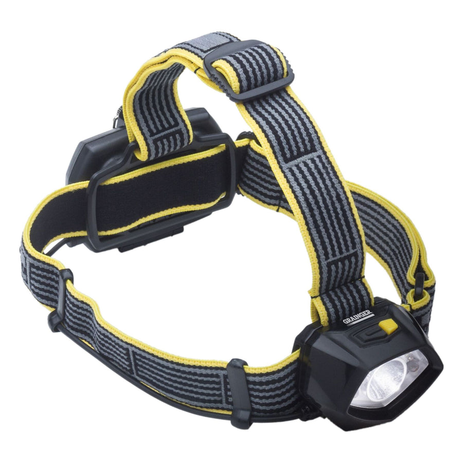Headlamp Plastic Black Yellow 343lm