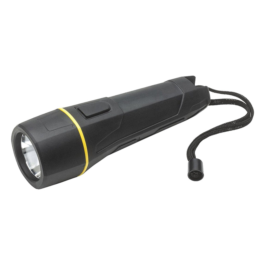 Handheld Flashlight Plastic Black 211lm