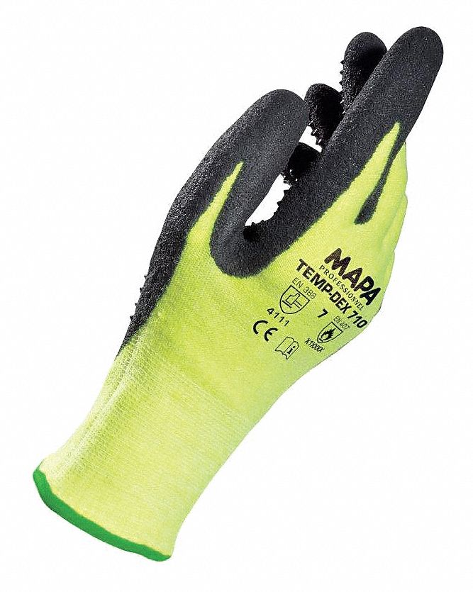 Heat Resistant Gloves Nitrile Ylw 11 PR