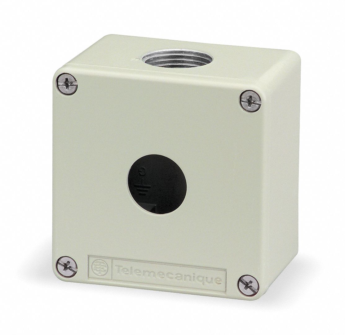 PushButtonEnclosure 22mm 1Hole DiCstZinc