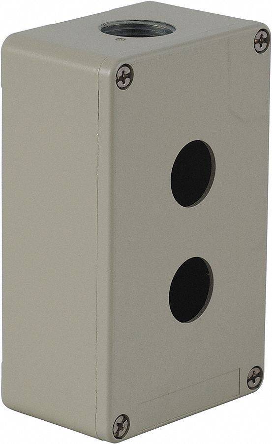 PushButtonEnclosure 22mm 2Hole DiCstZinc