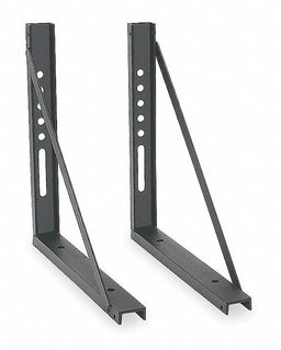 Mounting Bracket 18 in W Steel Black PR