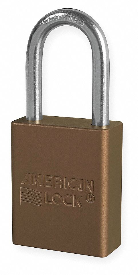 D1918 Lockout Padlock KD Brown 1-7/8 H