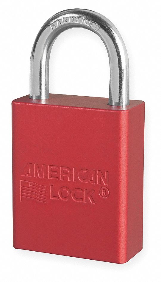 D1917 Lockout Padlock KA Red 1-7/8 H