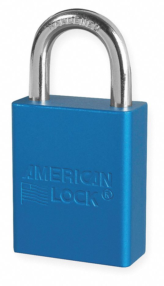 D1916 Lockout Padlock KD Blue 1-7/8 H