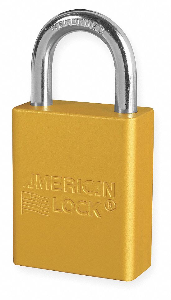 D1917 Lockout Padlock KA Yellow 1-7/8 H