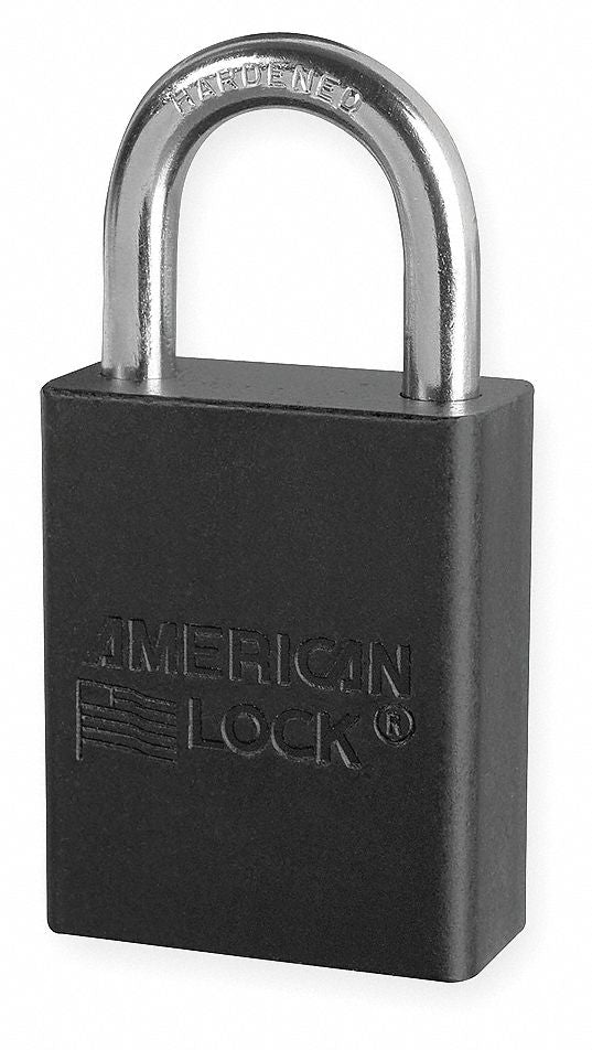 D1917 Lockout Padlock KA Black 1-7/8 H