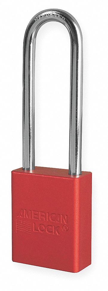 D8965 Lockout Padlock KA Red 1-7/8 H