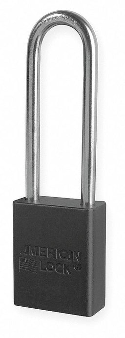 D8965 Lockout Padlock KA Black 1-7/8 H
