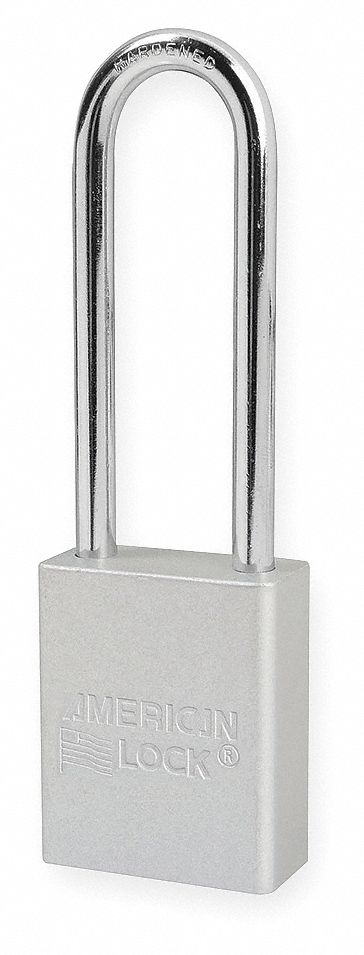 E0163 Lockout Padlock KD Silver 1-7/8 H