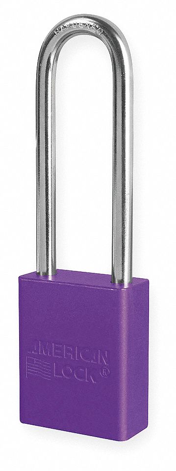 D8965 Lockout Padlock KA Purple 1-7/8 H