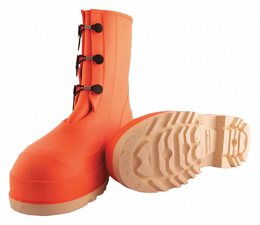 D0466 Rubber Boot Men s 13 Mid-Calf Orange PR