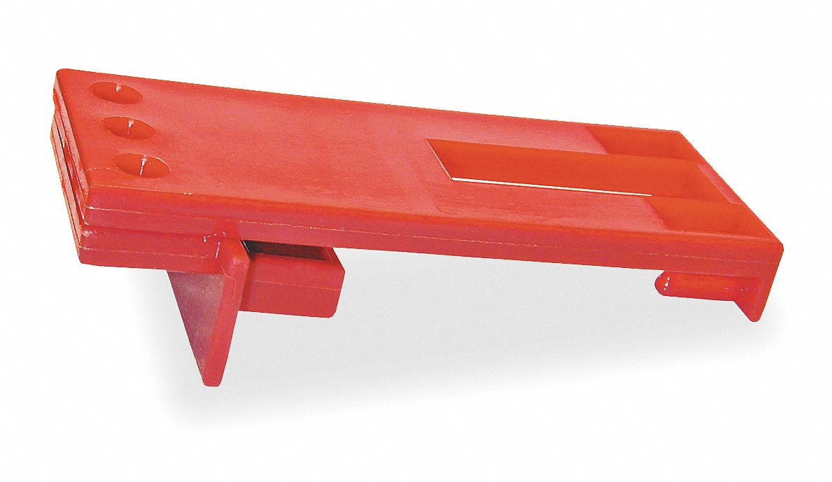Connector Lockout Red 1/4In Shackle Dia.