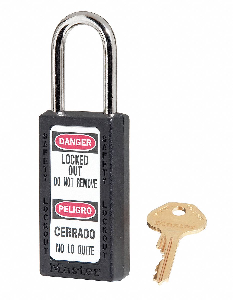 D1948 Lockout Padlock KD Black 3 H