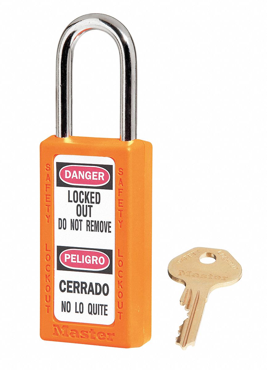 D1948 Lockout Padlock KD Orange 3 H