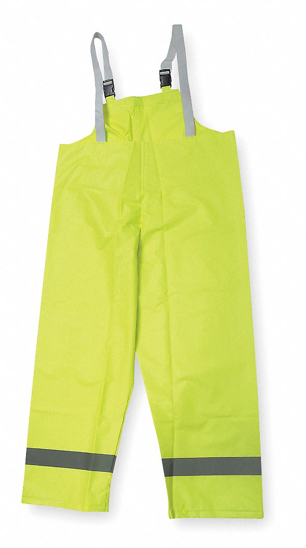 D2327 Rain Bib Overall Class E Yellow/Green M
