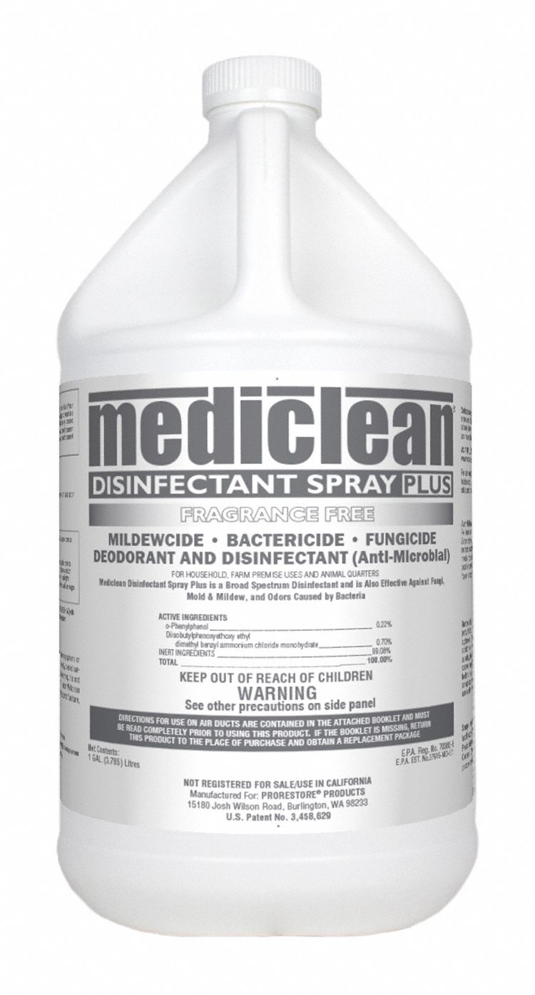 Disinfectant Spray Plus Unscented 1 gal