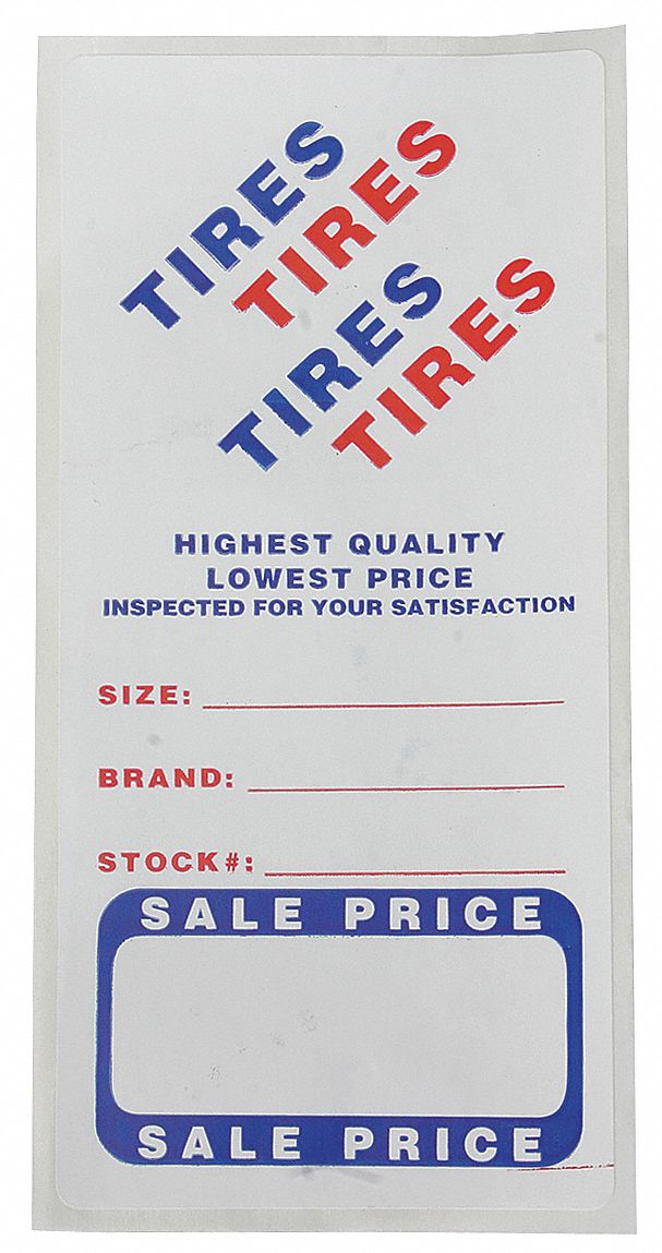 Adhesive Tire Lbl Roll Paper PK500