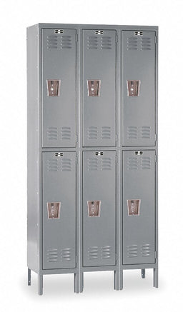 G7206 Lckr 2x3Lckr Drk Gry 78 x36 x12 UnAssm