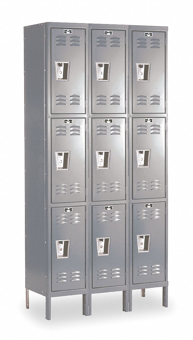 G7219 Lckr 3x3Lckr Drk Gry 78 x36 x12 Assm