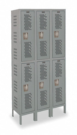 Lckr 2x3Lckr Drk Gry 78 x36 x18 UnAssm