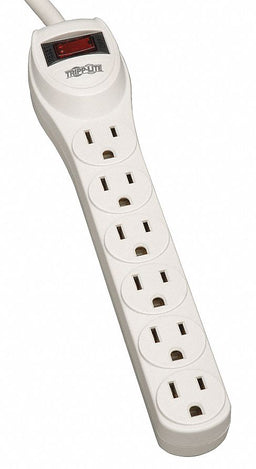 Surge Protector Strip 6 Outlet Gry