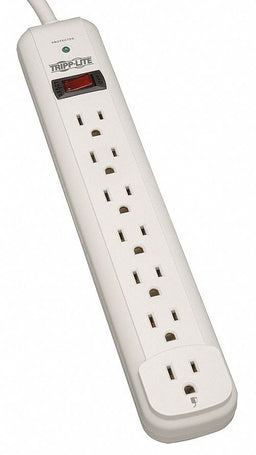 Surge Protector Strip 7 Outlet Wht
