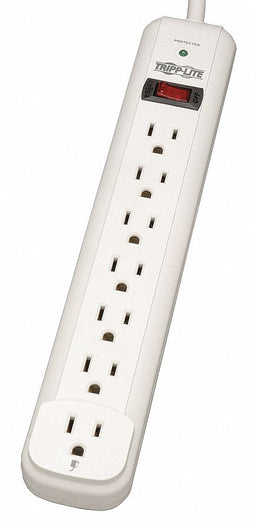 Surge Protector Strip 7 Outlet Wht