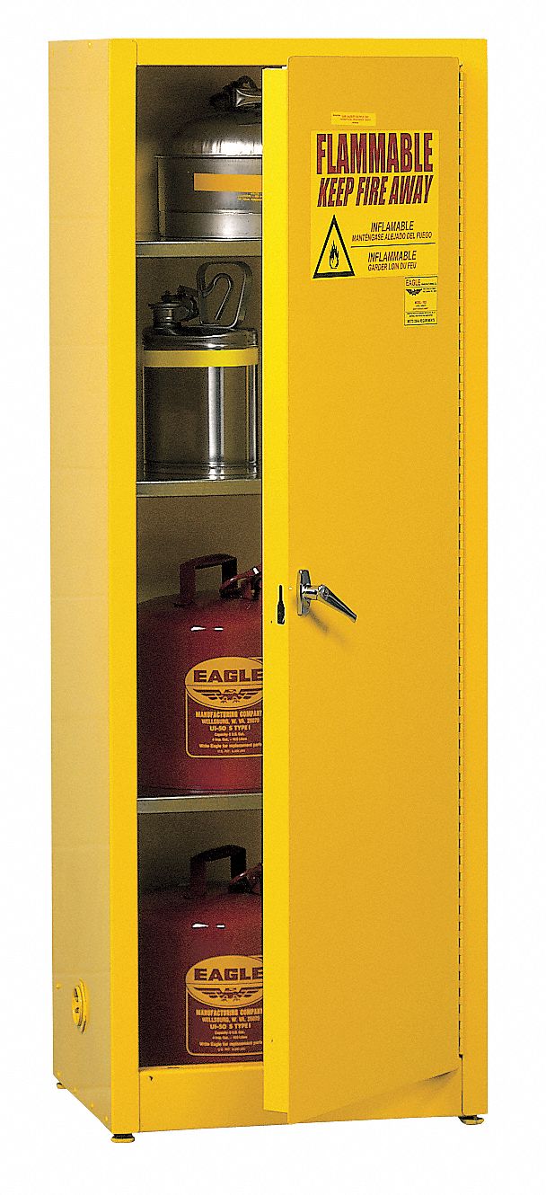 Flammable Safety Cabinet 48 gal Yellow