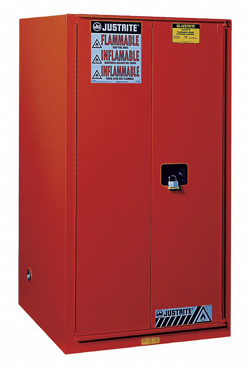 E4580 Flammable Safety Cabinet 60 gal Red