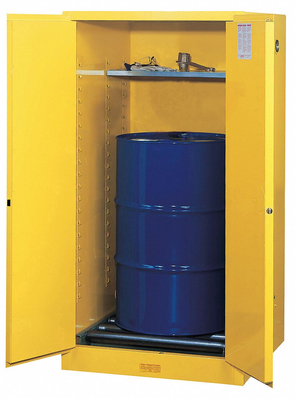 Flammable Safety Cabinet 55 gal Yellow