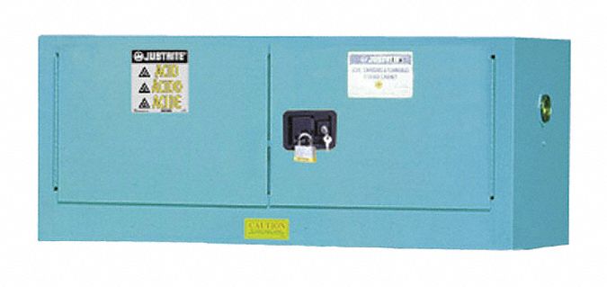 Corrosive Safety Cabinet Blue 18 in H