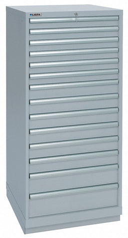 Mod Drwr Cab 59-1/2 H 14 Drwr Light Gray