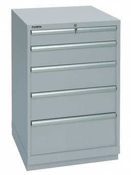 Mod Drwr Cab 41-1/2 H 5 Drwr Light Gray