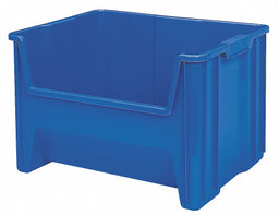 F8828 Stacking Bin Blue Plastic 12 7/16 in