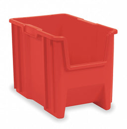 F8813 Stacking Bin Red Plastic 12 1/2 in