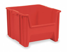 F8826 Stacking Bin Red Plastic 12 1/2 in