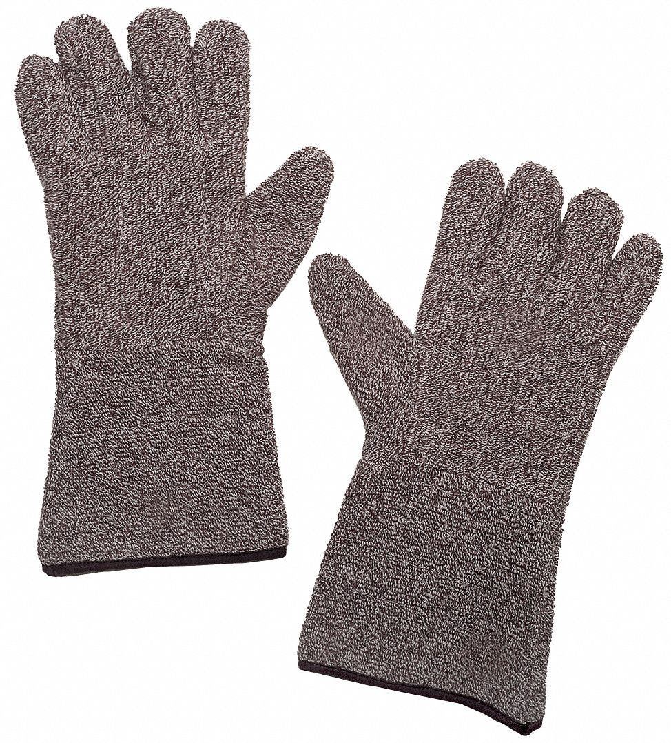 Heat-Resistant Gloves XL Brown/White PR