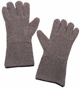 Heat-Resistant Gloves XL Brown/White PR