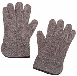 Heat-Resistant Mittens XL Brown/White PR