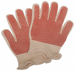 Heat-Resistant Gloves L Red/White PR
